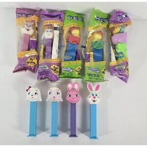 Pez Dispensers Easter Holiday Bunny Duck Lamb Lot of 9